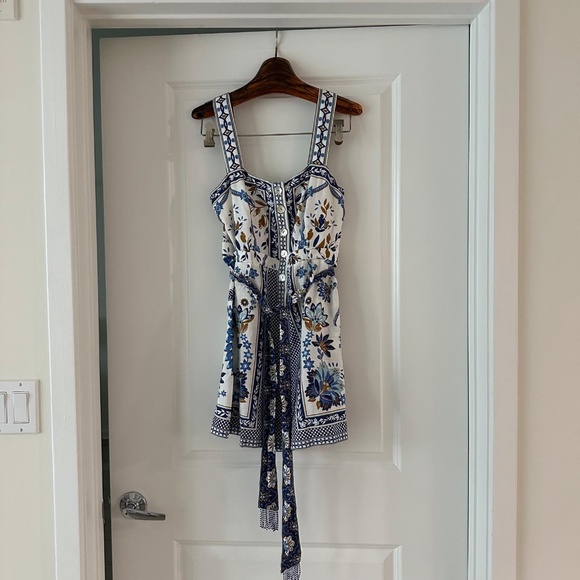 Farm Rio Off-White Ana Tapestry Romper - Picture 4 of 5